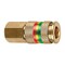 Tru-Flate Tru-Flate Combo Coupler Brass Universal Coupler 1/4 Female 1 pc 13-515 - alternate 1